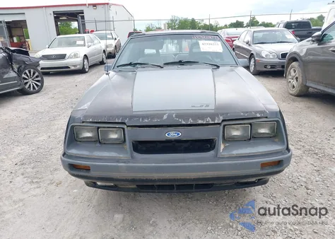 1986 Ford Mustang Lx/Gt из США, поврежденный, VIN 1FABP28M9GF320342